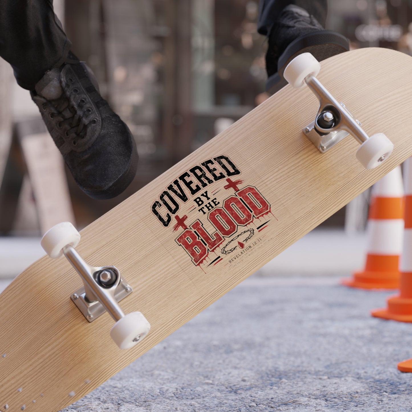 Covered by the Blood Sticker — Christian Faith Outdoor Vinyl