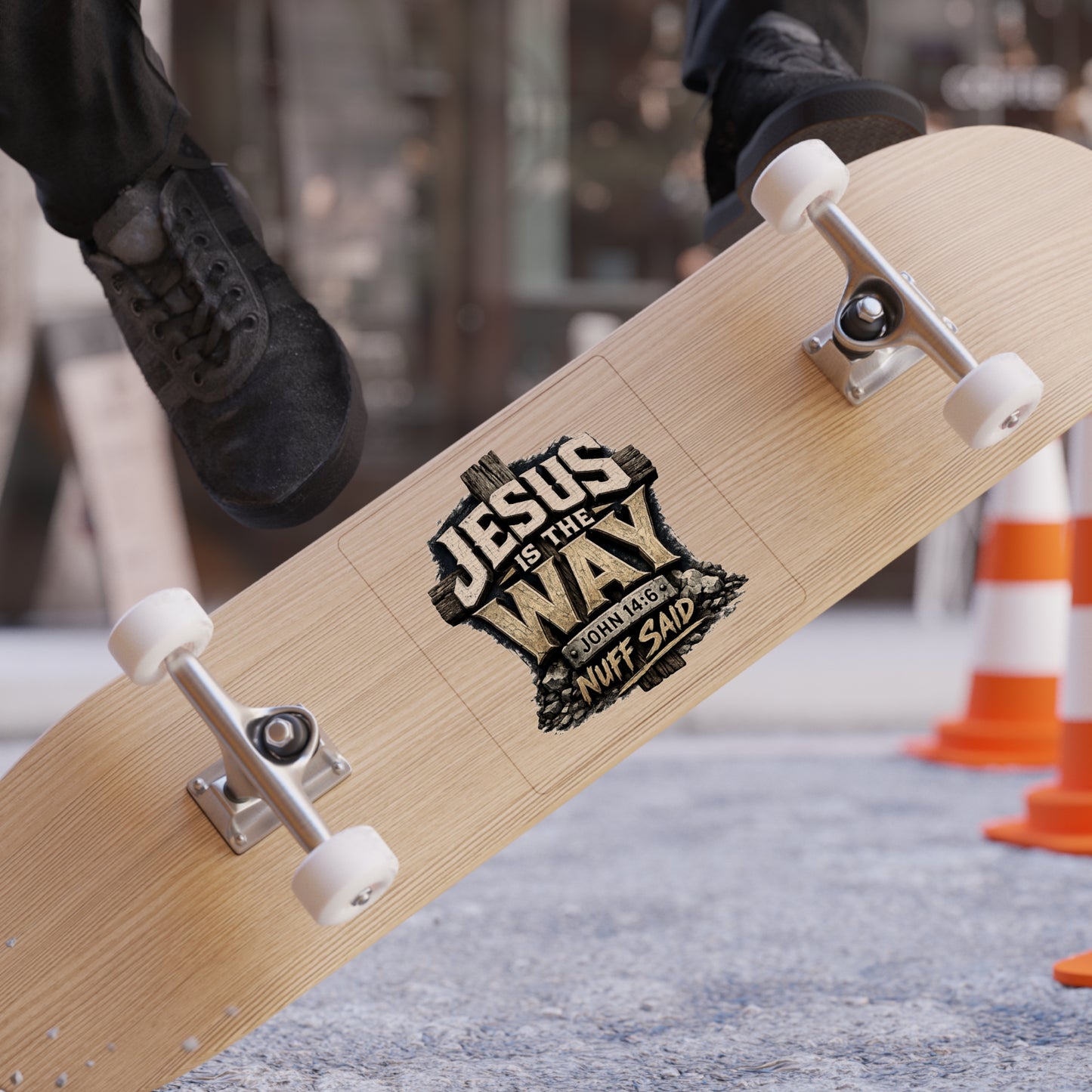Jesus Is The Way Die-Cut Sticker - John 14:6 Outdoor Waterproof