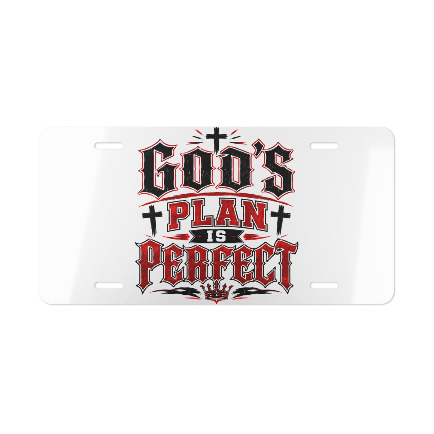 God's Plan Is Perfect Vanity Plate — Religious License Plate