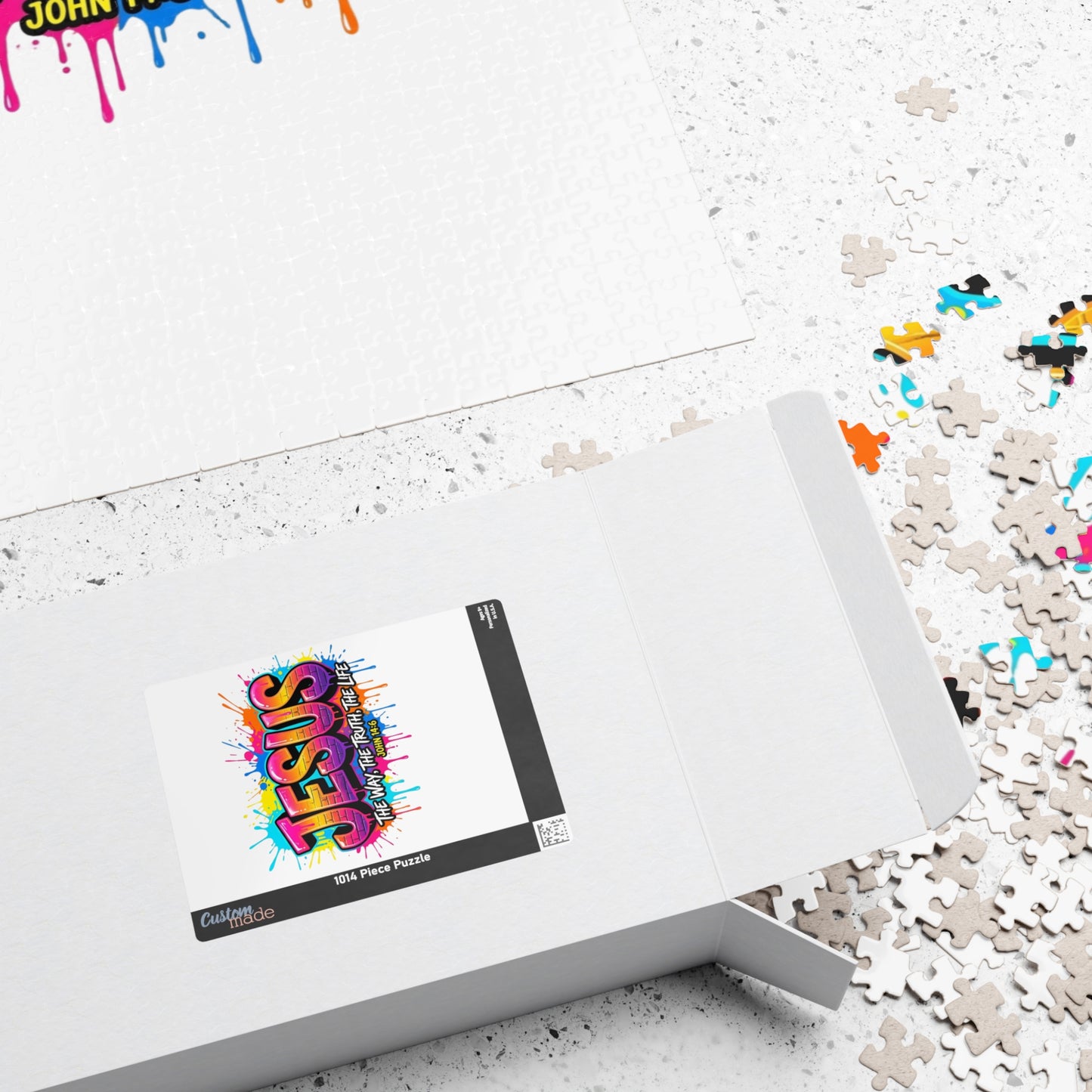 Jesus Graffiti Puzzle – "Jesus: The Way, The Truth, The Life" Inspirational Christian Jigsaw (110–1014 pcs)