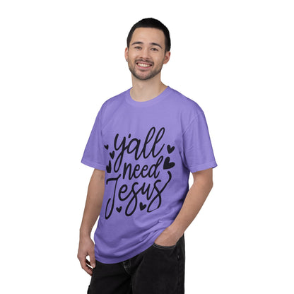 T-Shirt — "Y'all Need Jesus" Script Faith Tee