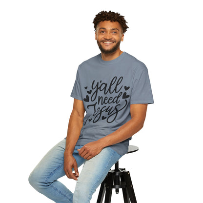 T-Shirt — "Y'all Need Jesus" Script Faith Tee