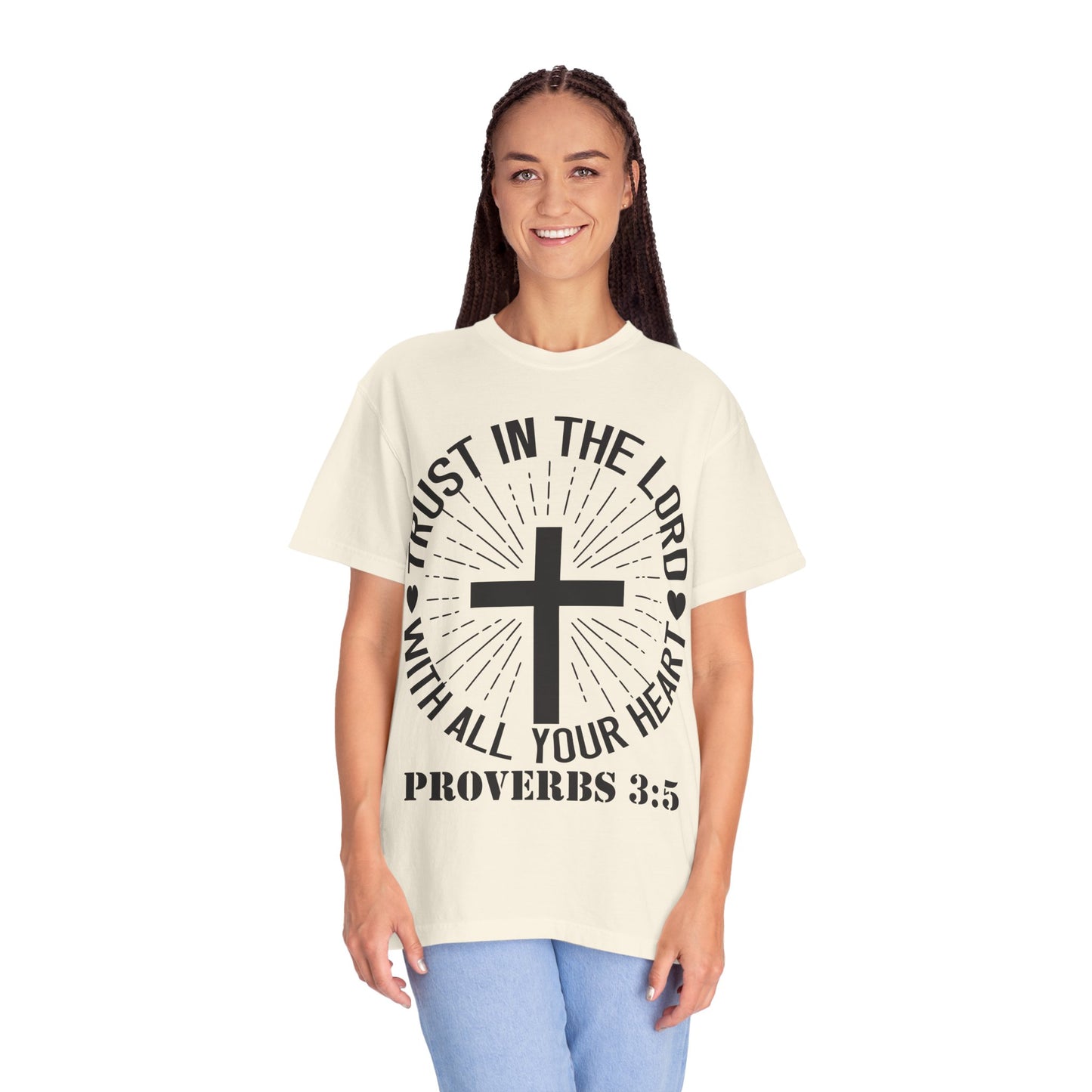 Christian T-Shirt — "Trust in the Lord with All Your Heart" Proverbs 3:5 Faith Tee