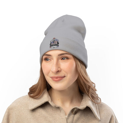 Embroidered 25th Anniversary Lighthouse Knit Beanie — Patriotic Memorial Winter Hat