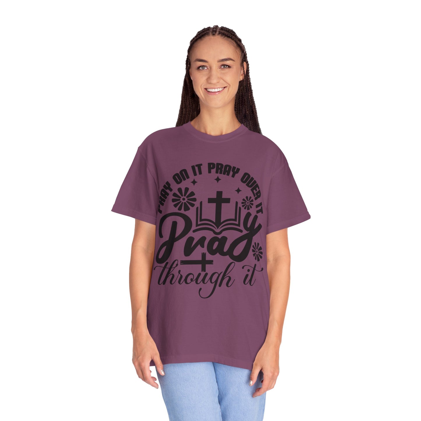 Prayer T-Shirt — "Pray Through It" Christian Faith Graphic Tee