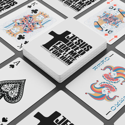 Christian Poker Playing Cards - "Jesus Died For Me" Inspirational Card Deck