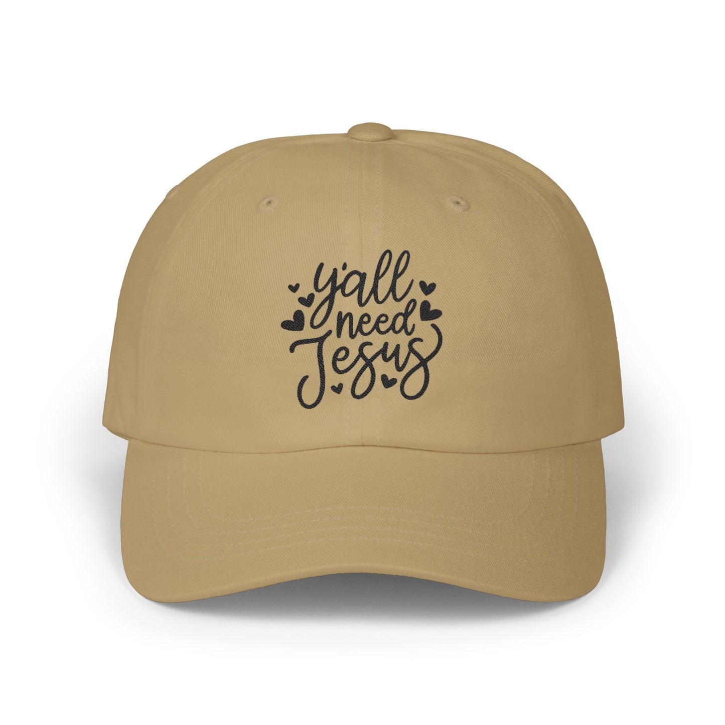 Dad Cap — “Y'all Need Jesus” Embroidered Christian Baseball Hat