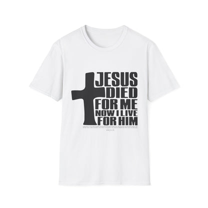 Christian T-Shirt "Jesus Died For Me" — Faith Cross Graphic Tee