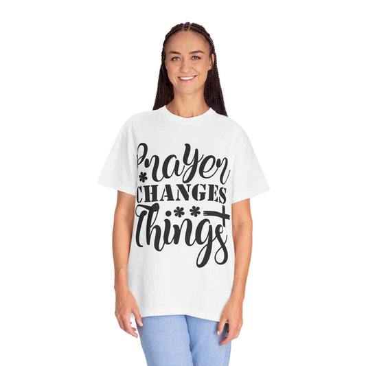 Prayer Changes Things T-Shirt — Christian Faith Graphic Tee