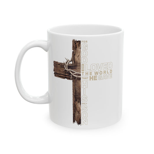 Rustic Deer Antler Mug – Cabin Coffee Cup, Hunting Lodge Gift (11oz & 15oz)