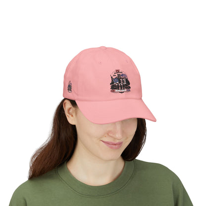 25th Anniversary Dad Cap — Retro Lighthouse & Harbor Embroidery