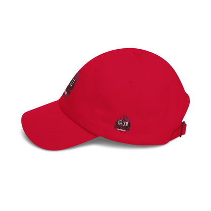 25th Anniversary Dad Cap — Retro Lighthouse & Harbor Embroidery