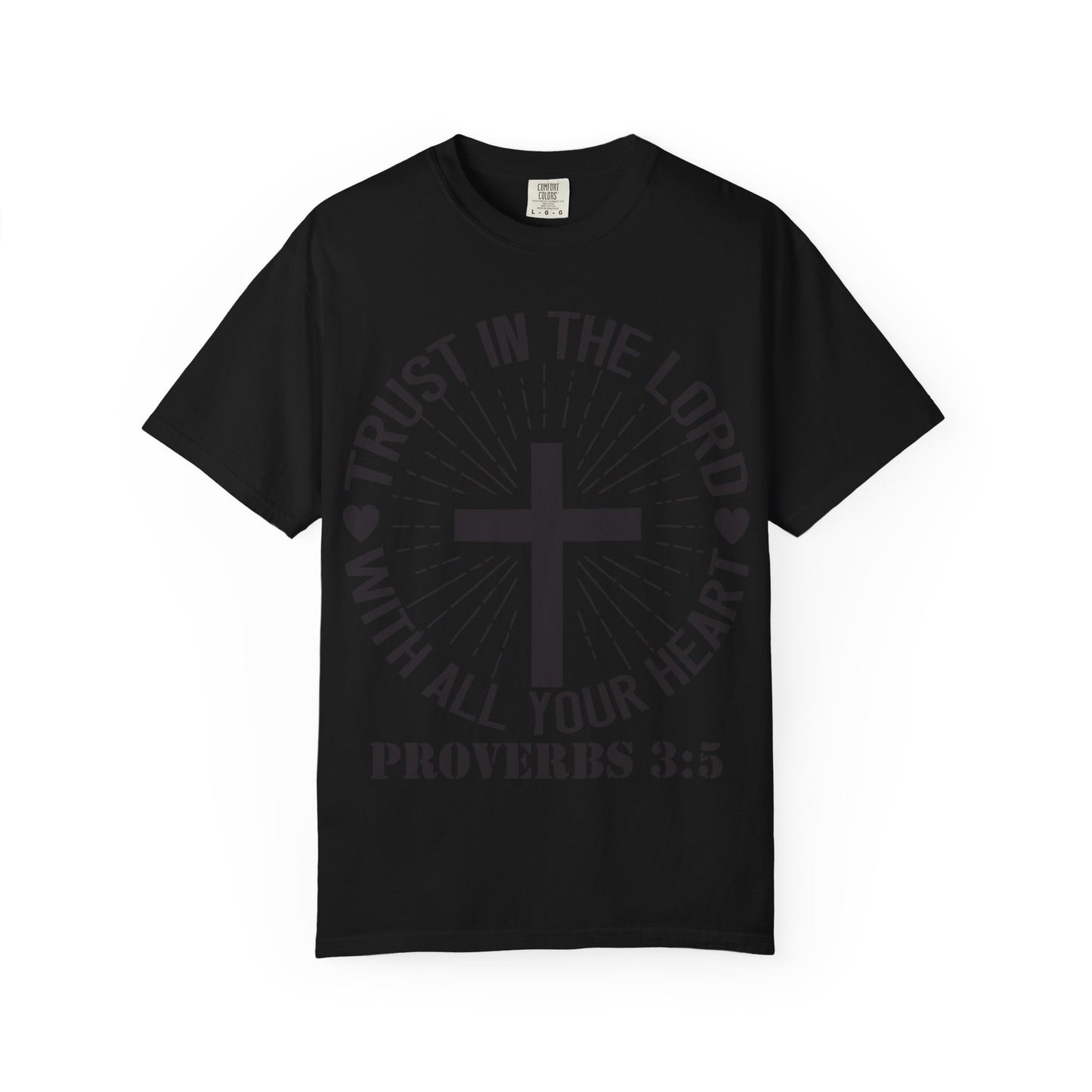 Christian T-Shirt — "Trust in the Lord with All Your Heart" Proverbs 3:5 Faith Tee