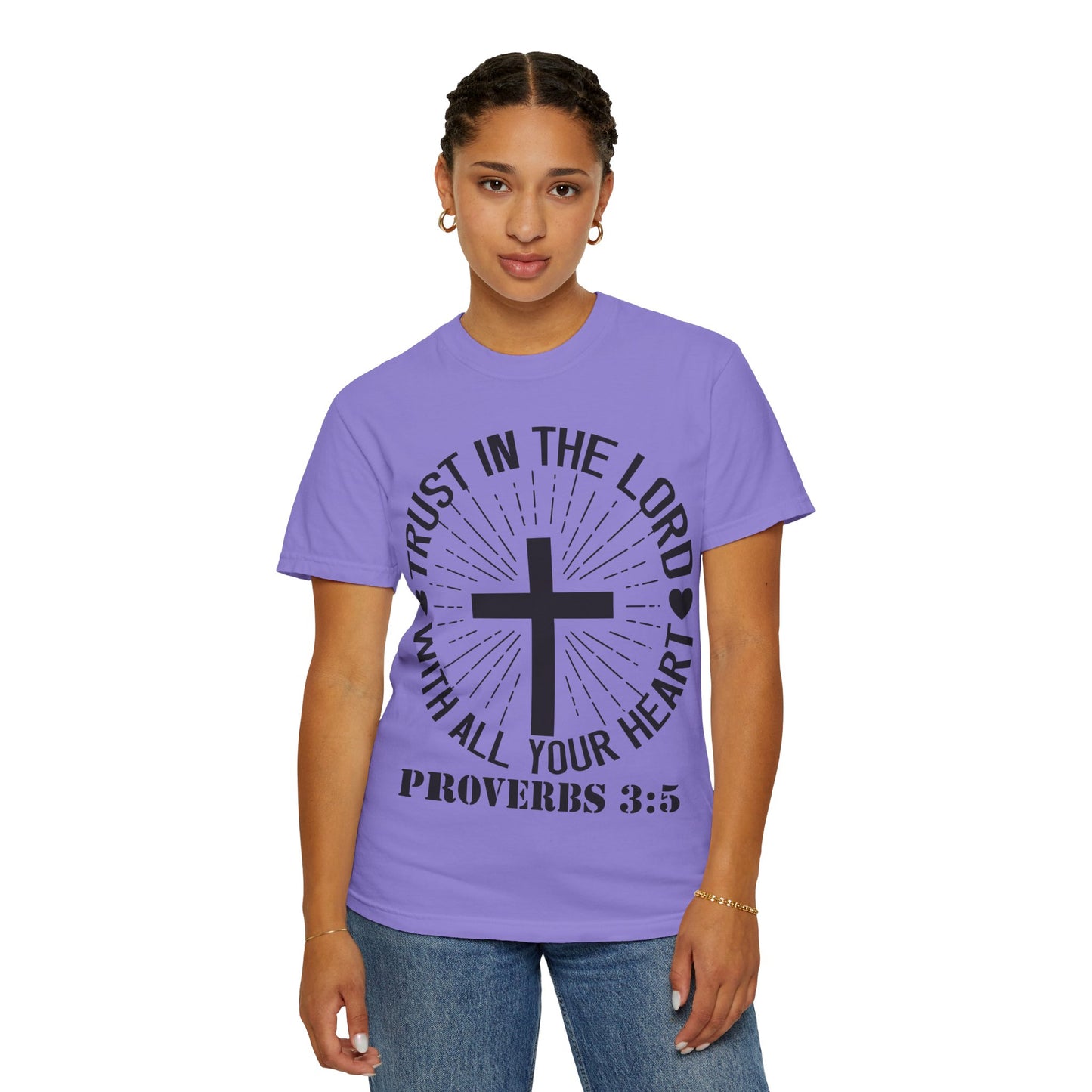 Christian T-Shirt — "Trust in the Lord with All Your Heart" Proverbs 3:5 Faith Tee