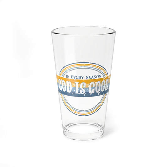 Mixing Glass – "God Is Good" 16oz Faith Glass