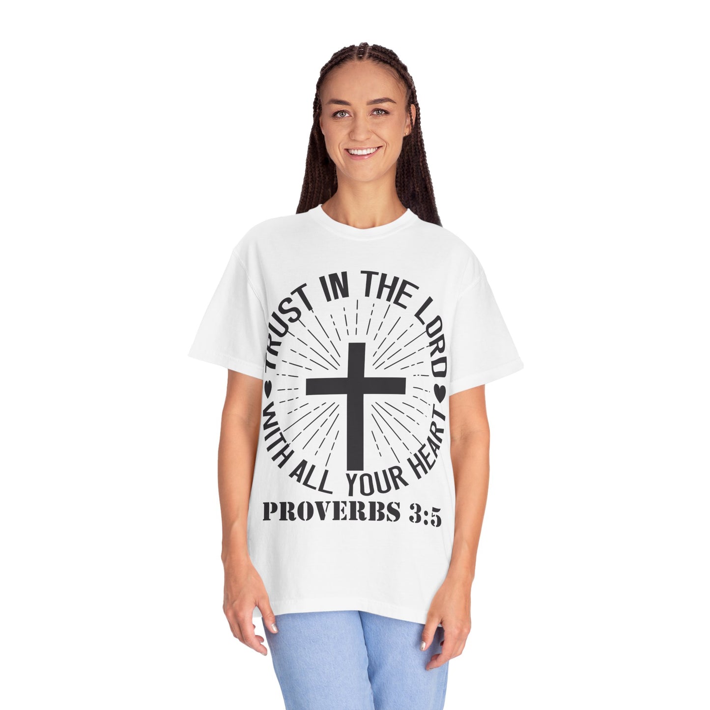 Christian T-Shirt — "Trust in the Lord with All Your Heart" Proverbs 3:5 Faith Tee