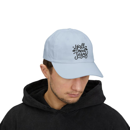 Dad Cap — “Y'all Need Jesus” Embroidered Christian Baseball Hat