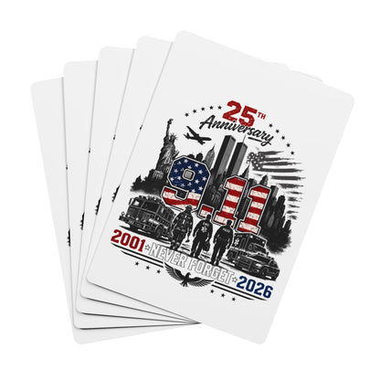 25th Anniversary 9/11 Memorial Playing Cards