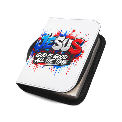 Bible Cover — Graffiti "JESUS: God Is Good All The Time" Zippered Bible Case
