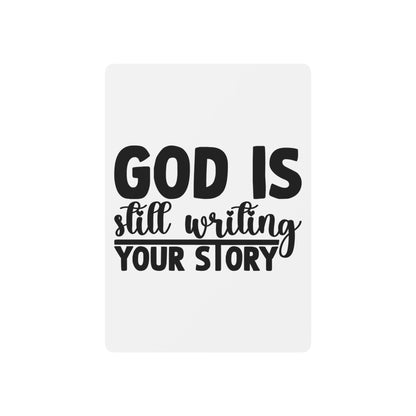 Inspirational 'God Is Still Writing Your Story' Poker Playing Cards