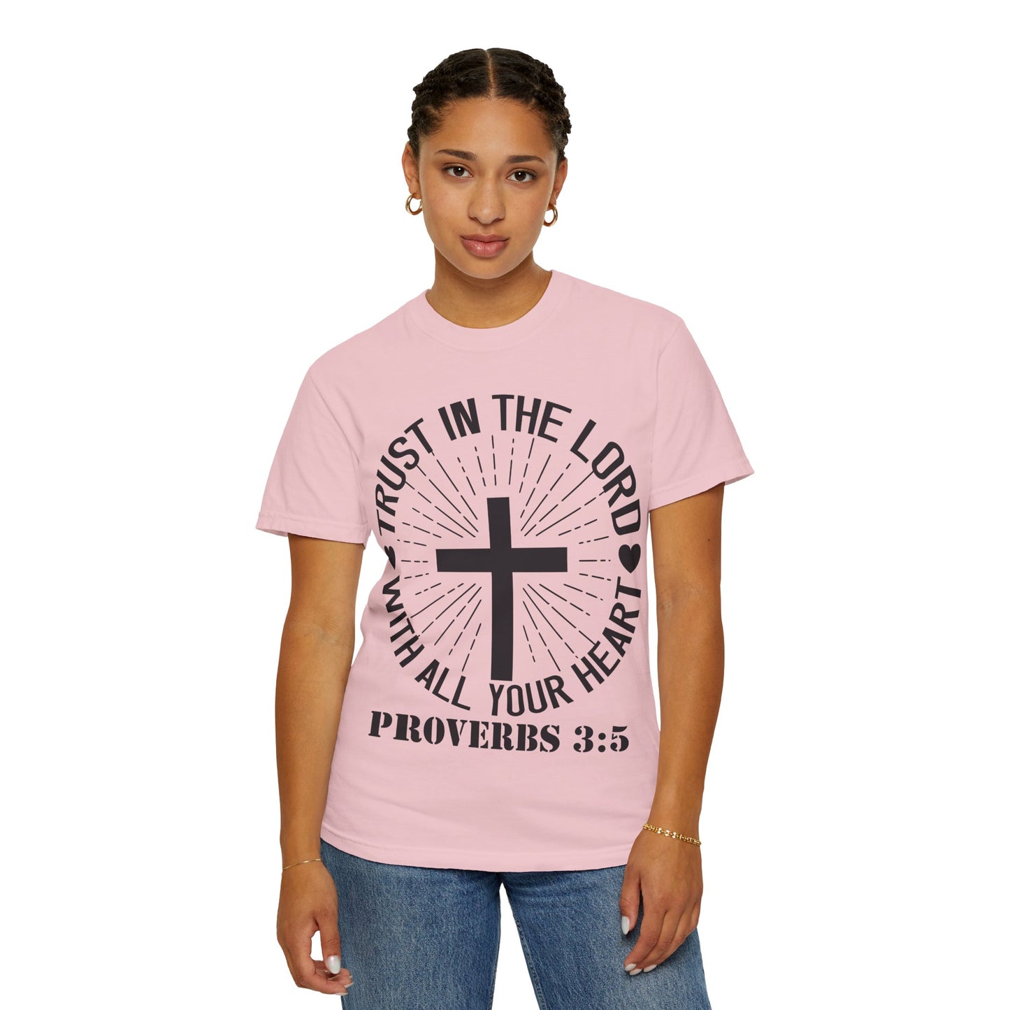 Christian T-Shirt — "Trust in the Lord with All Your Heart" Proverbs 3:5 Faith Tee