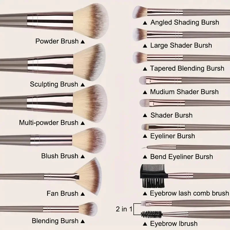 Soft Fluffy Makeup Brush Set
