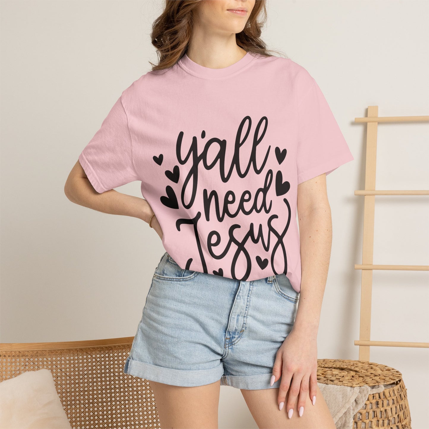 T-Shirt — "Y'all Need Jesus" Script Faith Tee