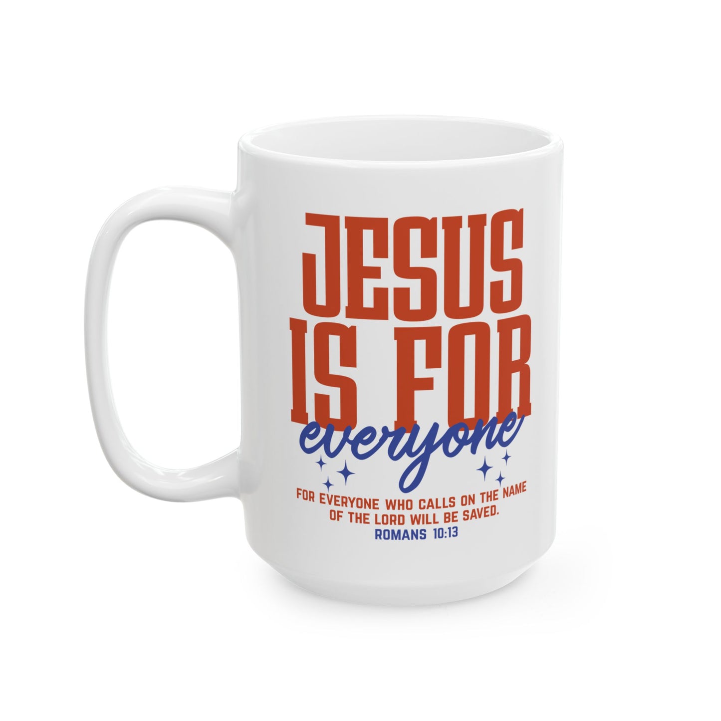 Ceramic Mug — "Jesus Is Lord" Retro Typography Coffee Mug (11oz/15oz)