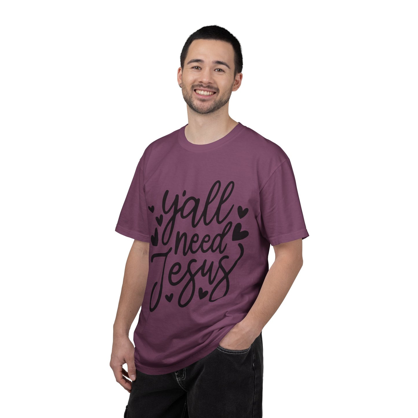 T-Shirt — "Y'all Need Jesus" Script Faith Tee