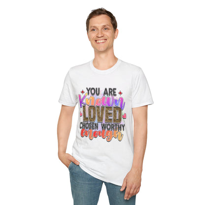 T-Shirt — “You Are Known Loved” Inspirational Graphic Tee
