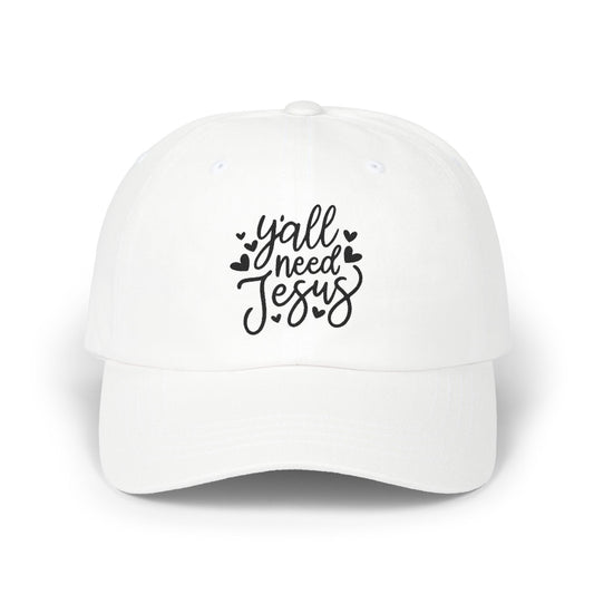 Dad Cap — “Y'all Need Jesus” Embroidered Christian Baseball Hat