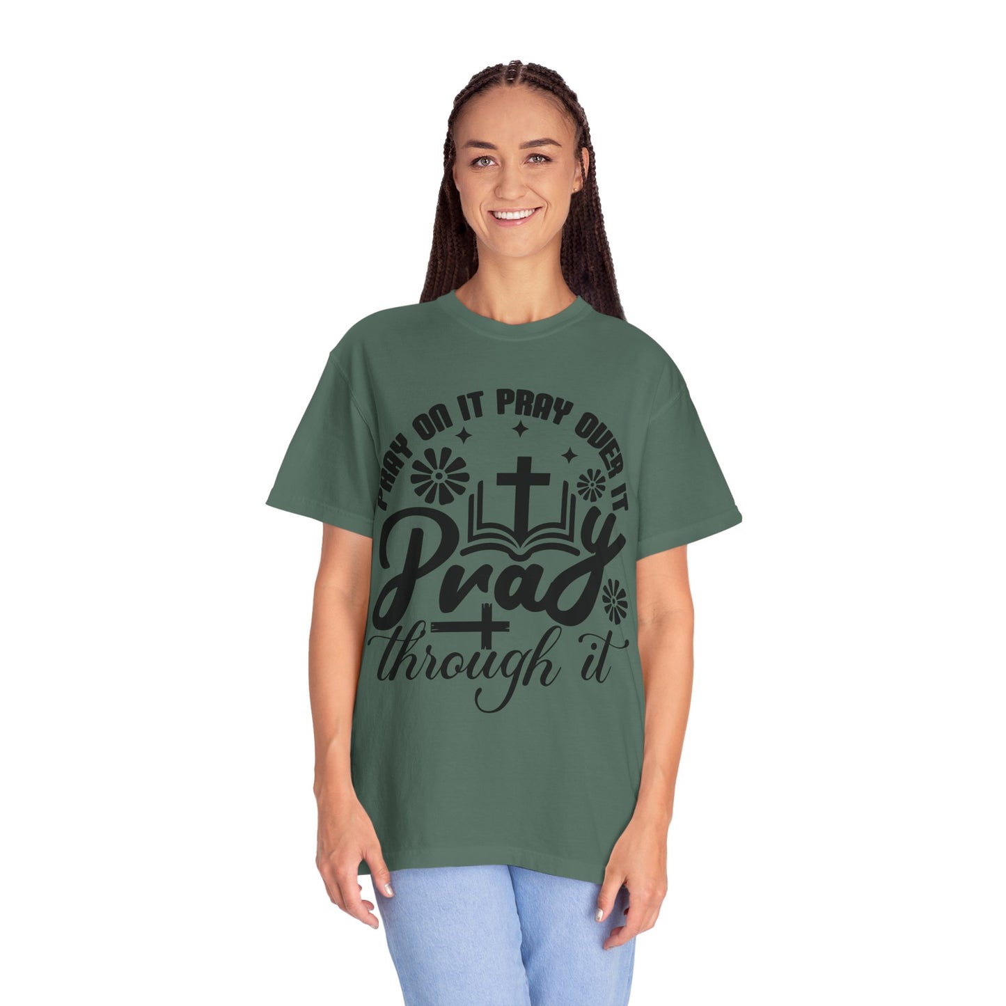 Prayer T-Shirt — "Pray Through It" Christian Faith Graphic Tee