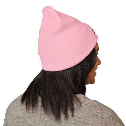 Embroidered 'Jesus' Crown Cuffed Beanie — Christian Faith Winter Hat