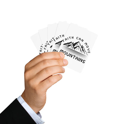 Faith Can Move Mountains Poker Playing Cards – Inspirational Mountain Deck