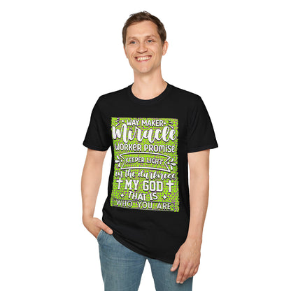 Way Maker Miracle Christian T-Shirt — Faith Verse Tee (Keeper, Promise)