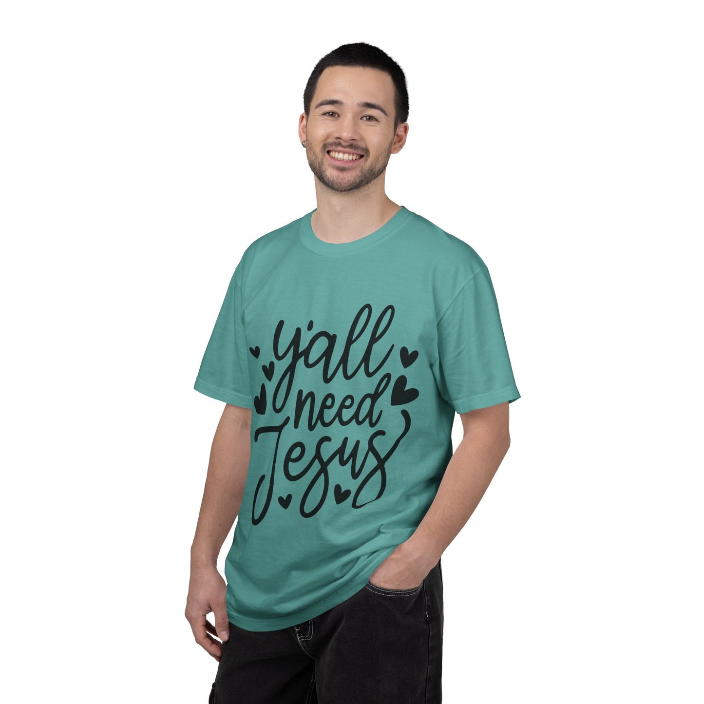 T-Shirt — "Y'all Need Jesus" Script Faith Tee