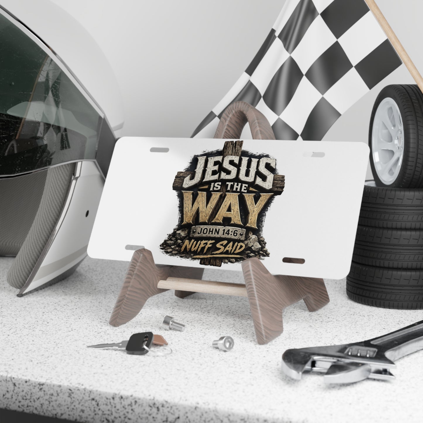 Jesus Is The Way Vanity Plate — John 14:6 Inspirational License Plate