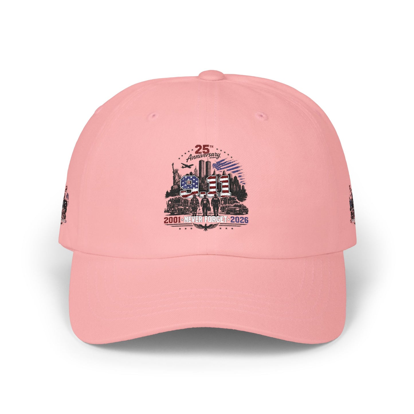 25th Anniversary Dad Cap — Retro Lighthouse & Harbor Embroidery