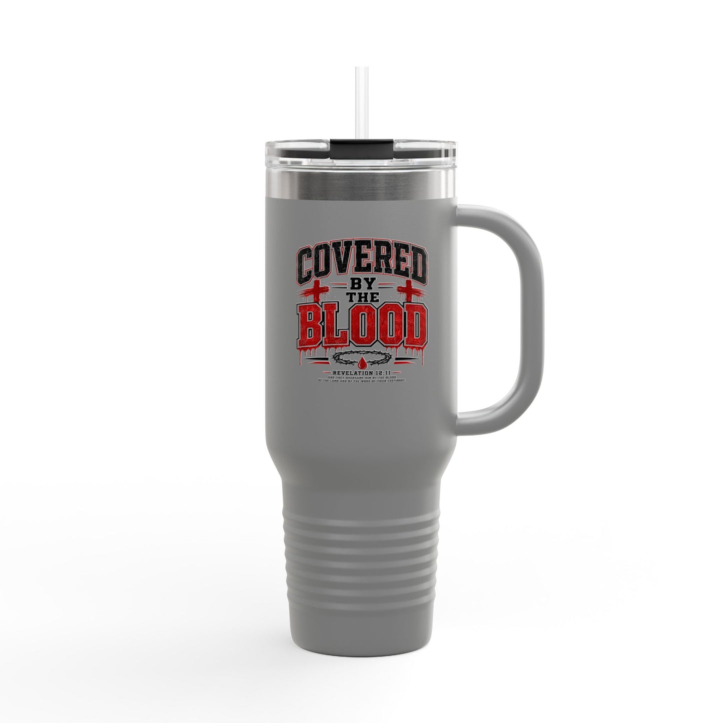 Covered by the Blood 40oz Insulated Travel Mug