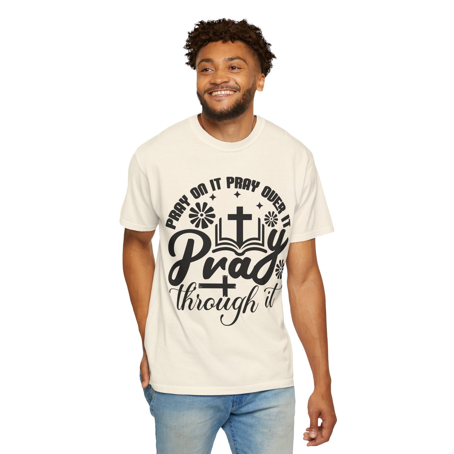 Prayer T-Shirt — "Pray Through It" Christian Faith Graphic Tee