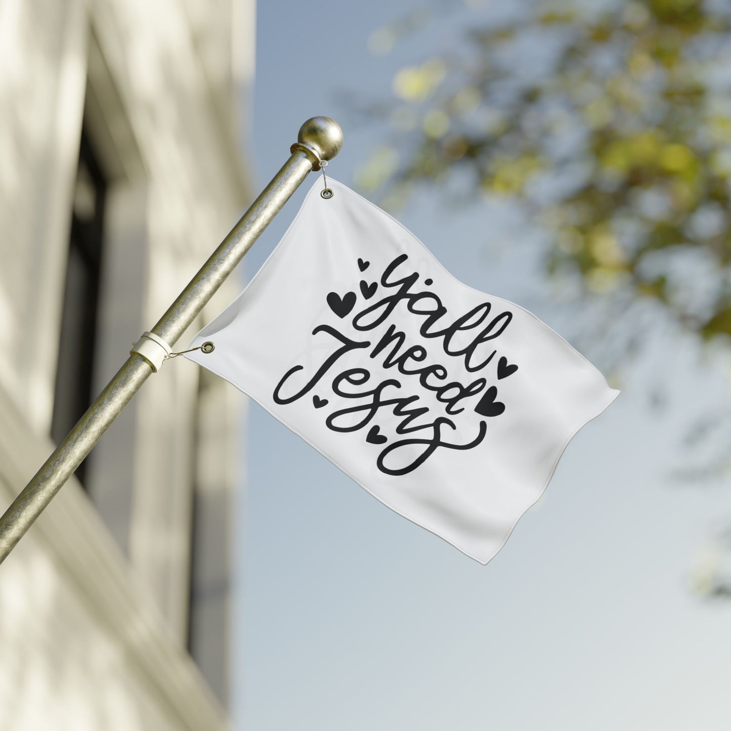 Garden Flag — “Y'all Need Jesus” Double-Sided Decorative Flag
