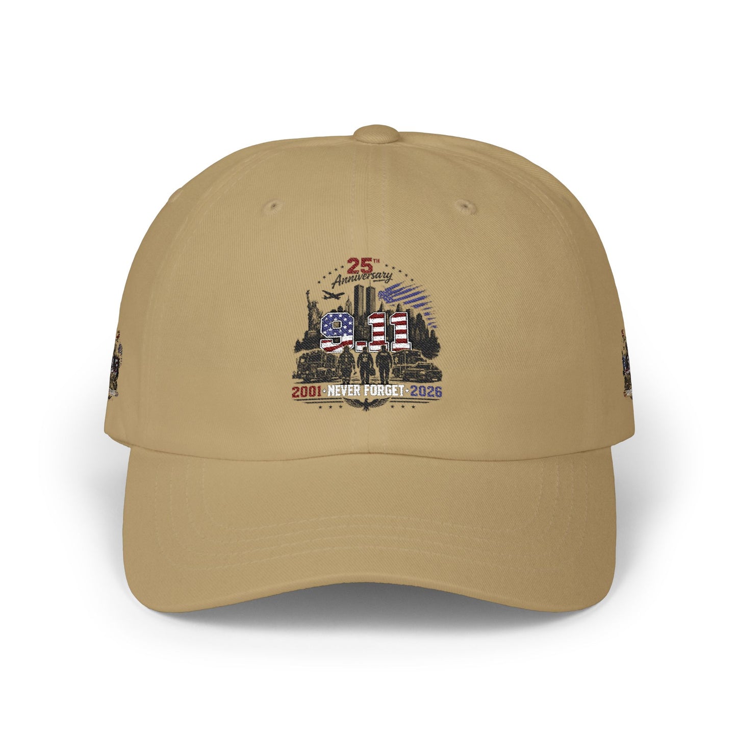 25th Anniversary Dad Cap — Retro Lighthouse & Harbor Embroidery