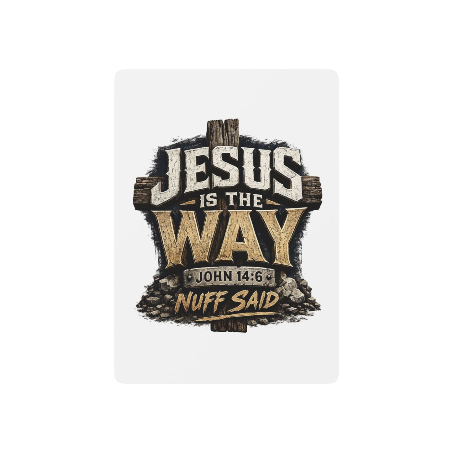 Christian Poker Playing Cards - "Jesus Is The Way" Faith Deck (John 14:6)