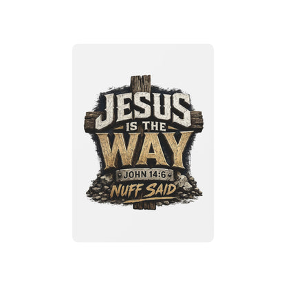 Christian Poker Playing Cards - "Jesus Is The Way" Faith Deck (John 14:6)