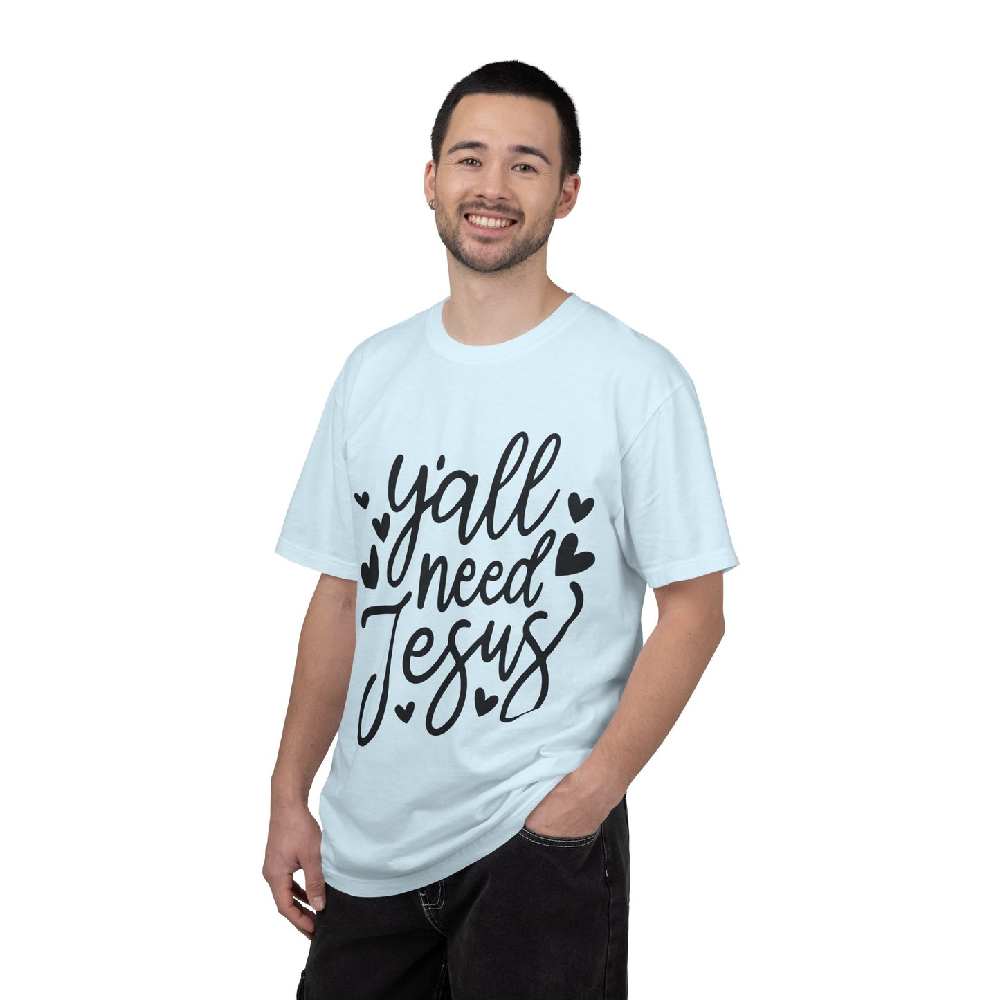 T-Shirt — "Y'all Need Jesus" Script Faith Tee
