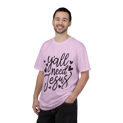 T-Shirt — "Y'all Need Jesus" Script Faith Tee